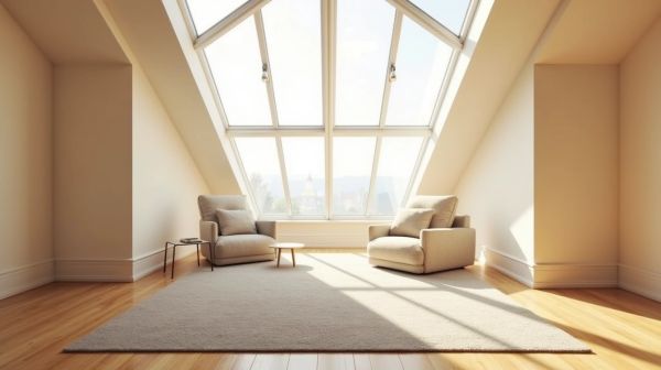 Attic skylight: ideas to enhance natural light and design