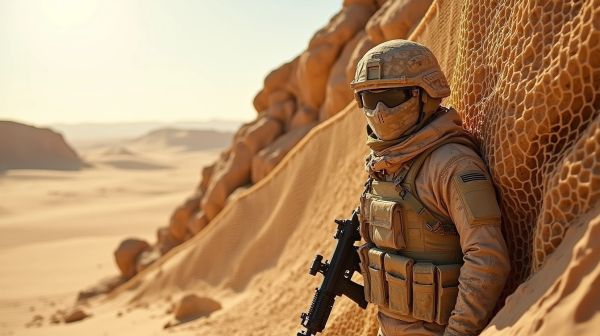 Effective desert camo netting for military and outdoor use